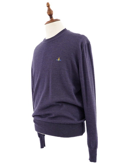 Excellent Vivienne Westwood Men's Blue Wool Sweater Size L