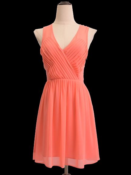 excellent armani exchange pink silk sleeveless dress