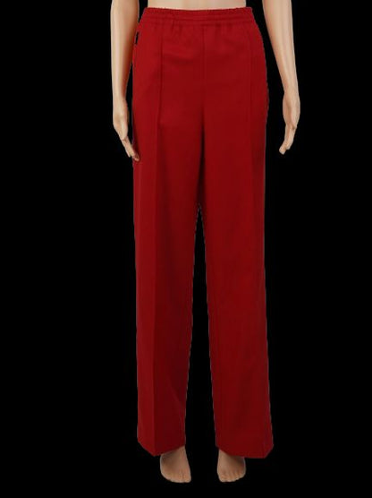 Perfect Prada Red High-Waisted Pants Size M Polyester Women