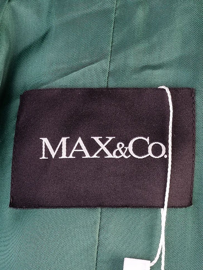 Excellent MAX&Co Green Wool Coat Size S with Large Collar