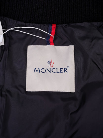 Good Moncler Blue Polyester Puffer Jacket Size 4 for Kids