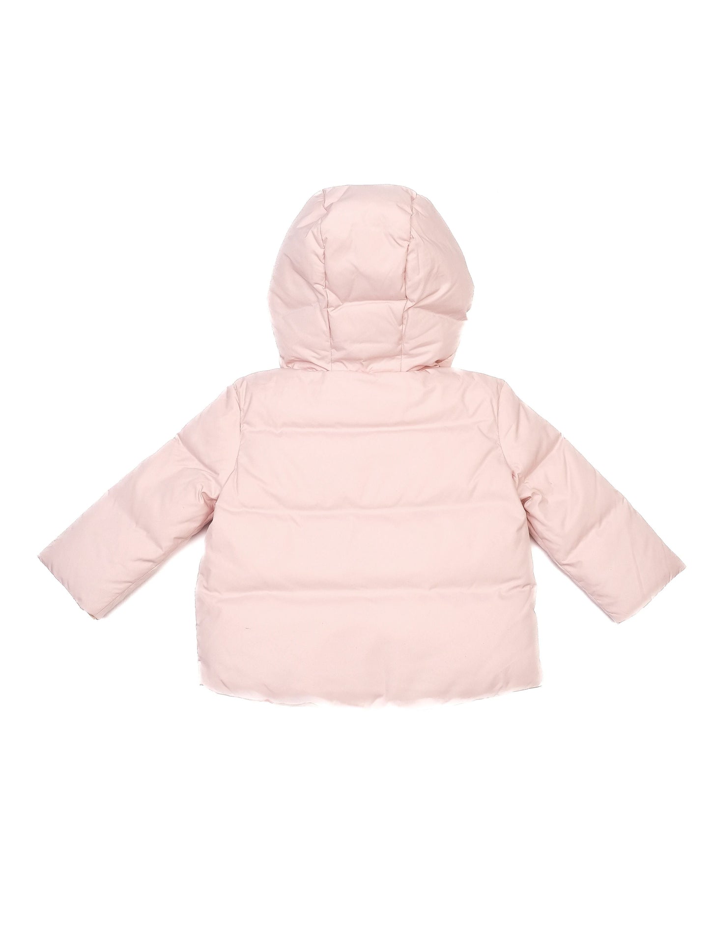 good burberry pink puffer jacket for infants size 9 months