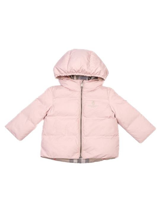 Good Burberry Pink Puffer Jacket for Infants Size 9 Months