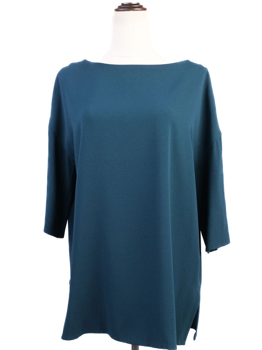 Etro Green Viscose Loose-Fitting Top Size L - Excellent Condition