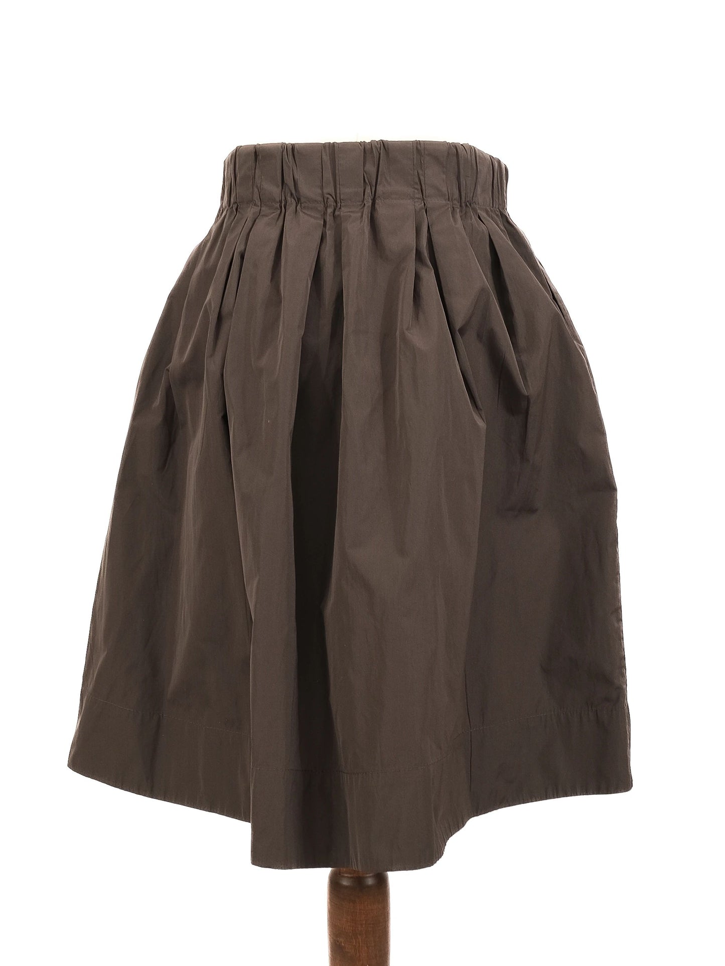 perfect brunello cucinelli gray silk pleated skirt size xs