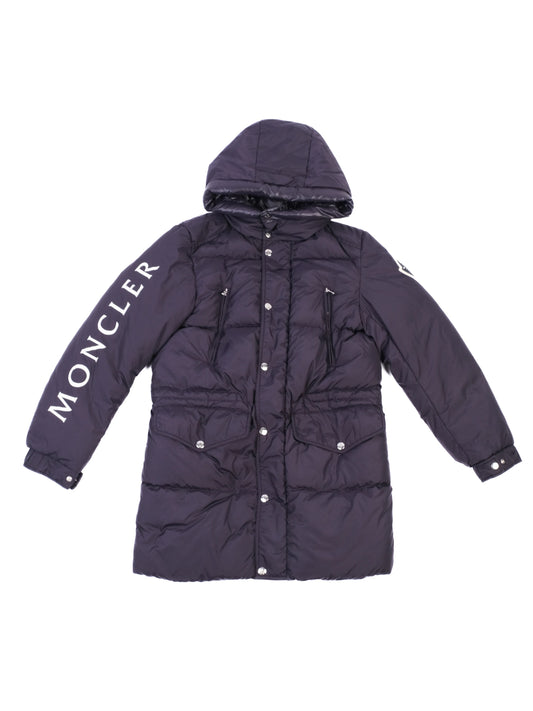 Perfect Moncler Kids Puffer Jacket Blue Size 14 Hooded