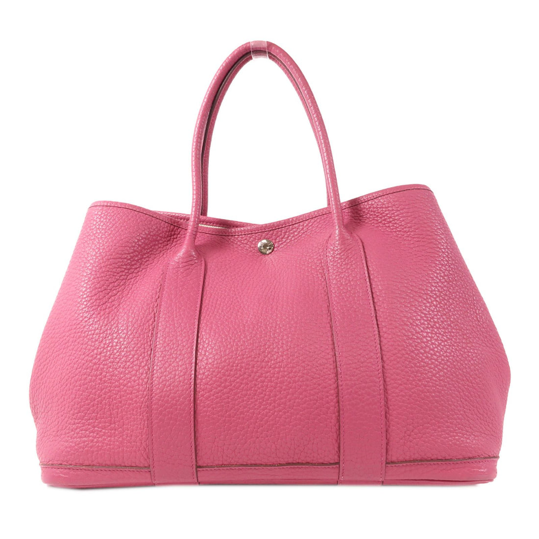 Hermes Country Leather Garden Party Pm Ginpaku Handmade Bag Tosca Tote Bag Tosca Pink Tosca Country Calfskin (c
