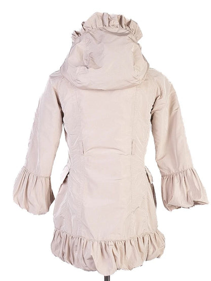 Average Burberry Women's Ruffled Beige Jacket Size 10Y/140 cm
