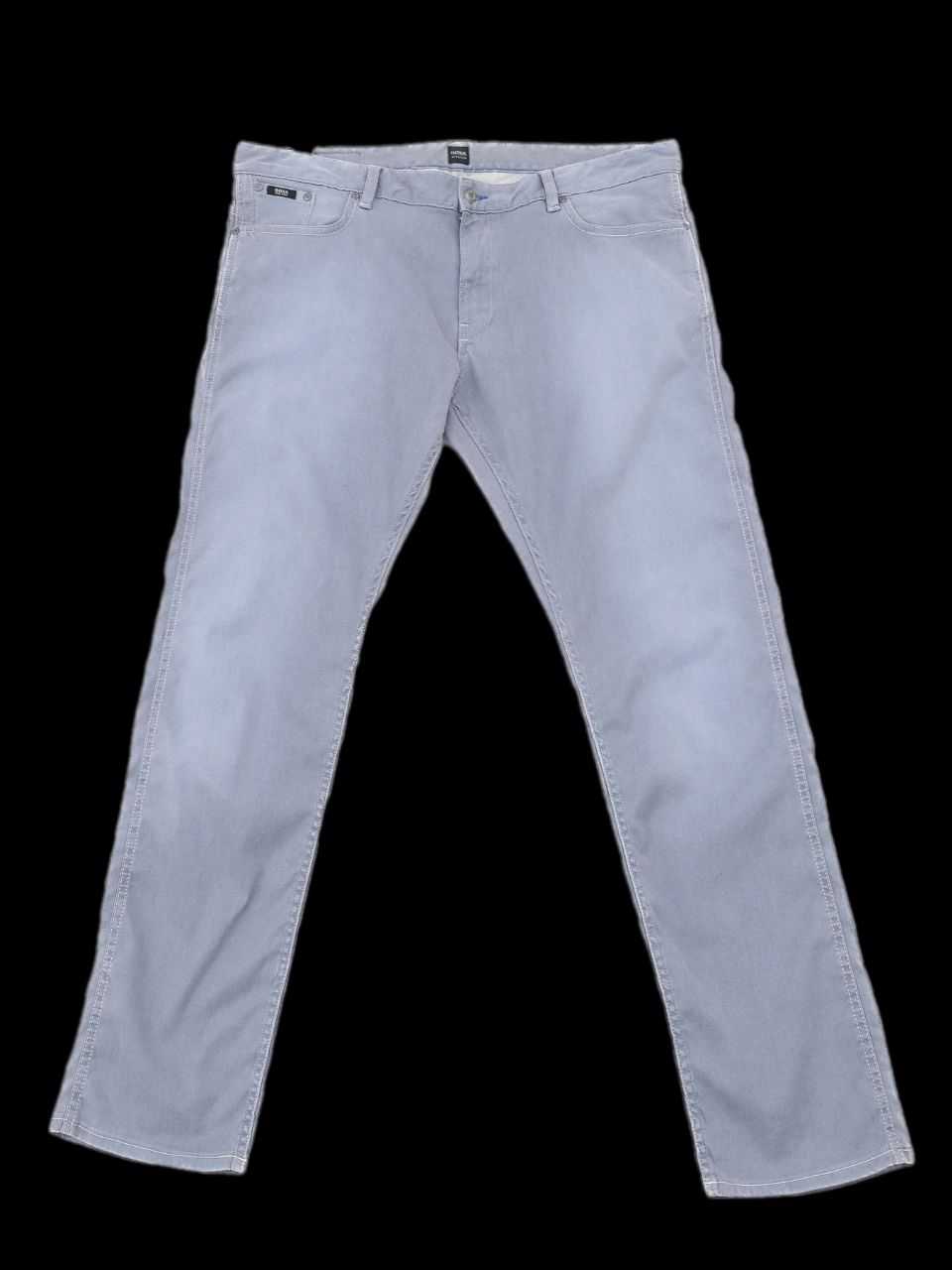 excellent hugo boss gray jeans size l men's elastane