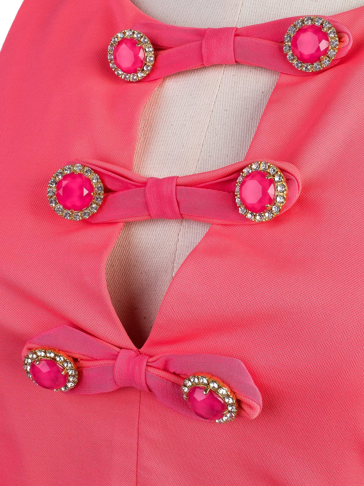 excellent vdp pink sleeveless dress size l with pockets & details