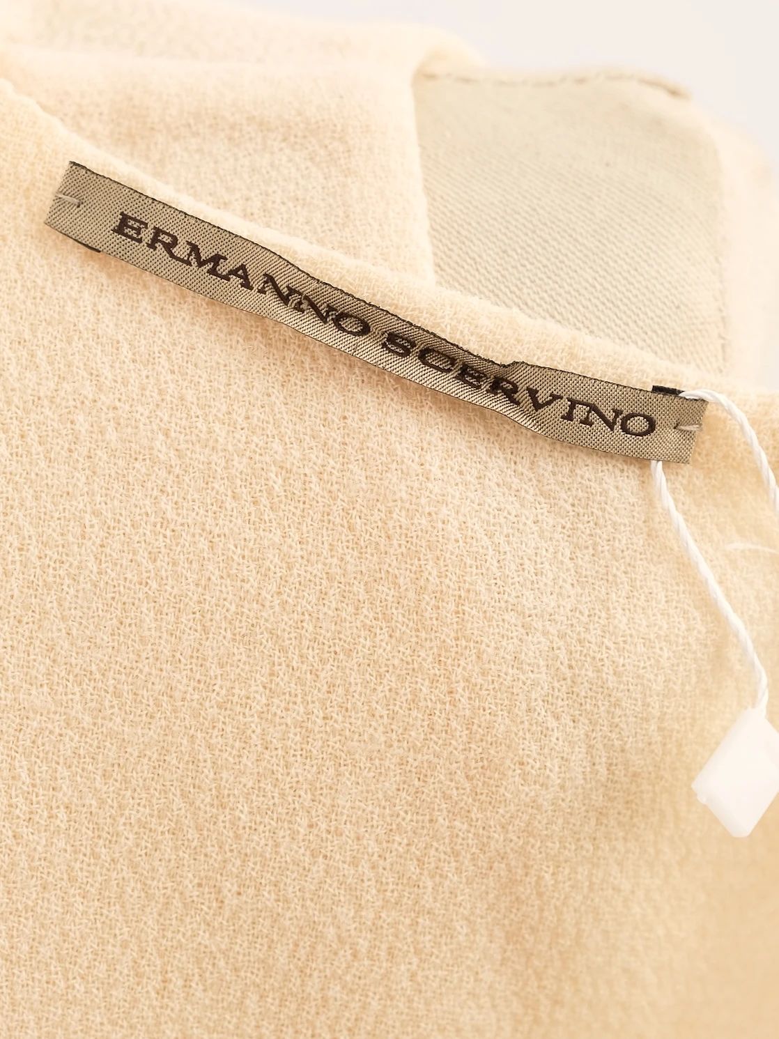 excellent ermanno scervino yellow wool sleeveless dress size xl