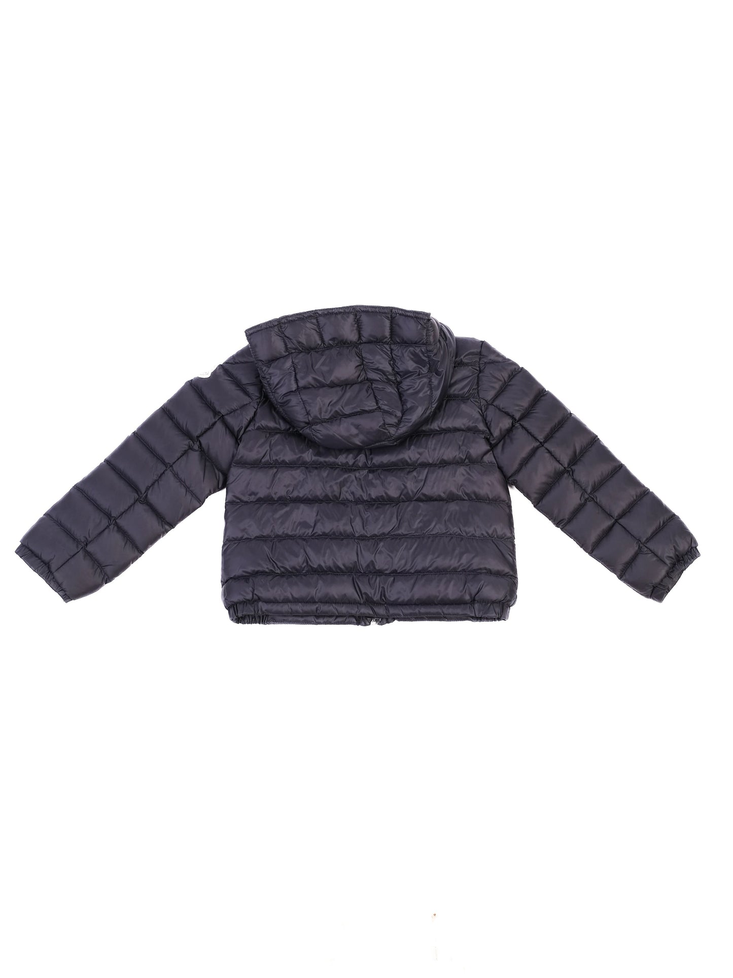 excellent moncler kids' blue hooded jacket size 3 nylon