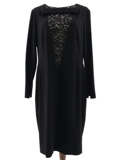 Excellent Paule KA Black Dress with Lace Panels Size XXL
