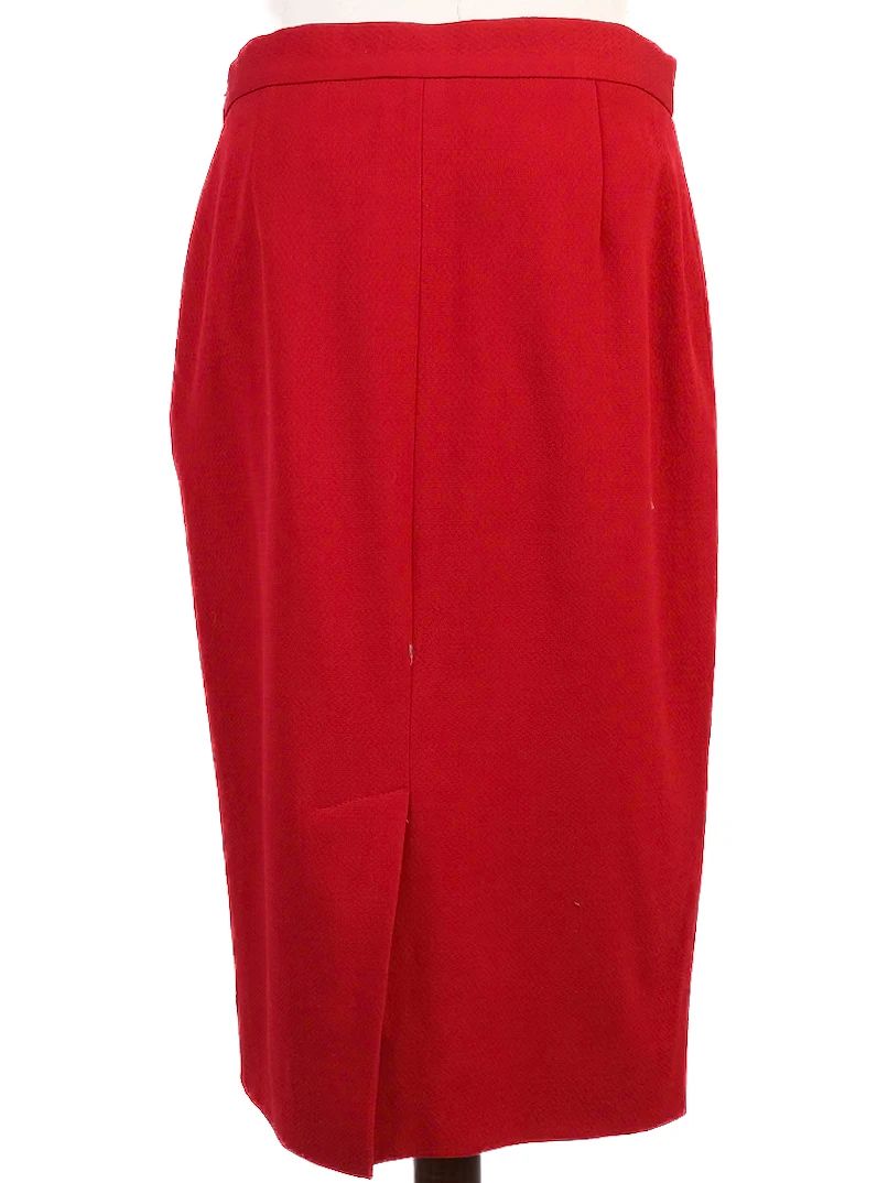 excellent moschino cheap and chic red cotton skirt size m