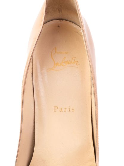 Average Christian Louboutin Pink Leather High-Heeled Shoes Size 38
