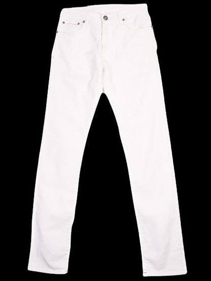 Perfect Isaia Women's White Cotton Jeans Size M