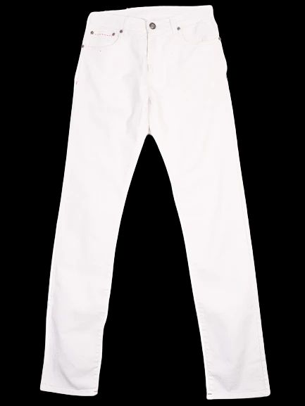 Perfect Isaia Women's White Cotton Jeans Size M