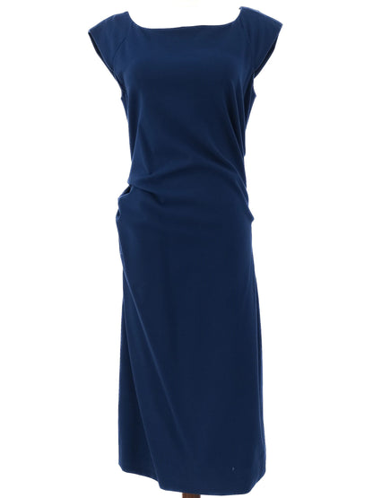 Excellent Diane von Furstenberg Blue Sleeveless Dress Size L