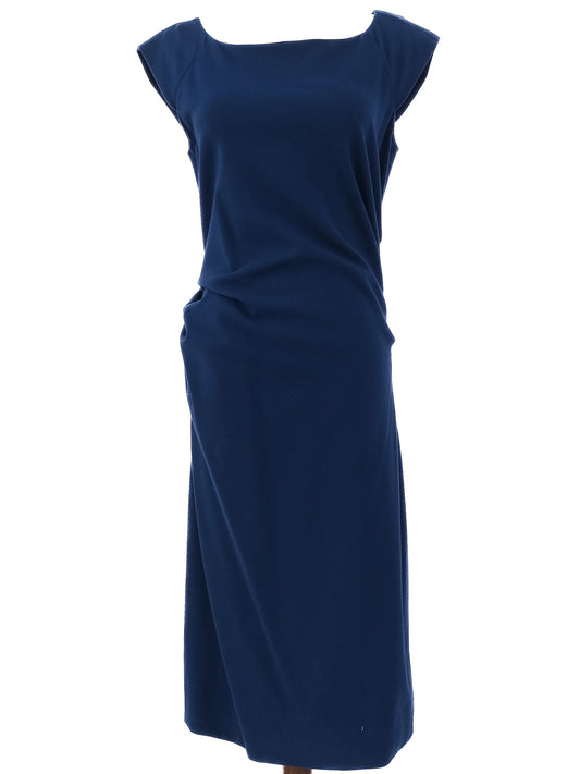 Excellent Diane von Furstenberg Blue Sleeveless Dress Size L