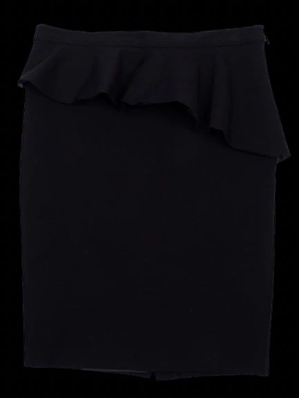 excellent armani exchange black ruffle skirt size m made in china