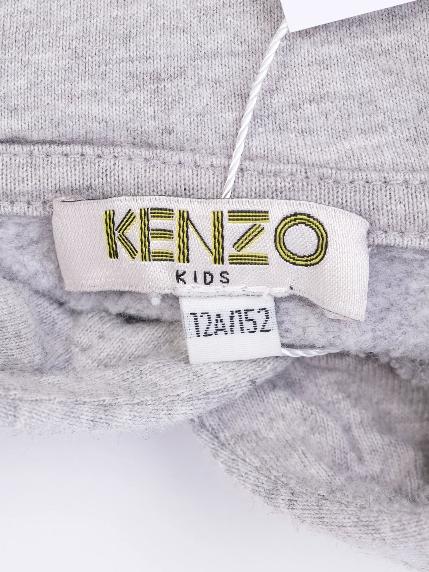 excellent kenzo gray hoodie kids size 12 with embroidered tiger design
