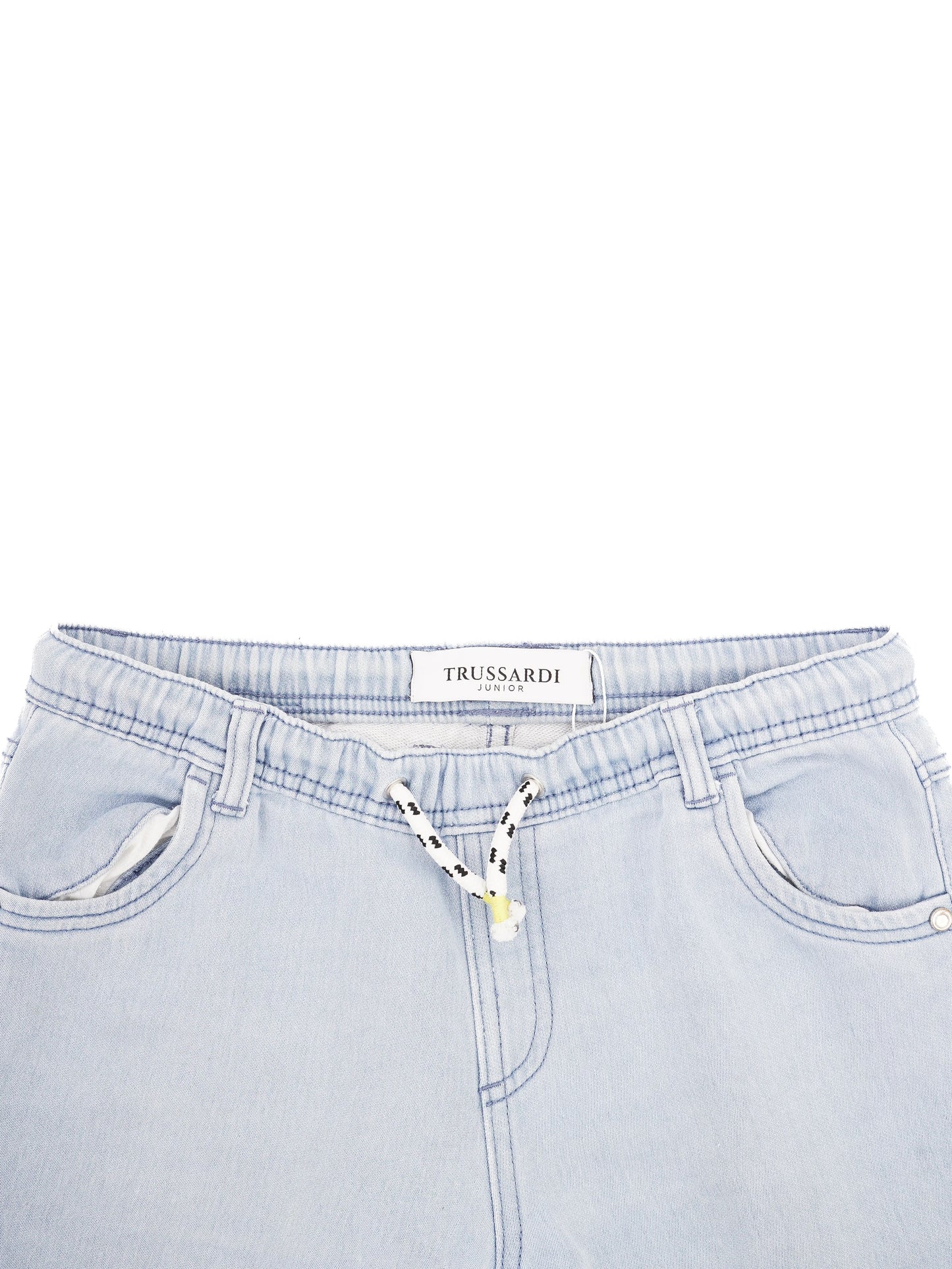 trussardi kids blue nylon denim shorts size 12 excellent condition