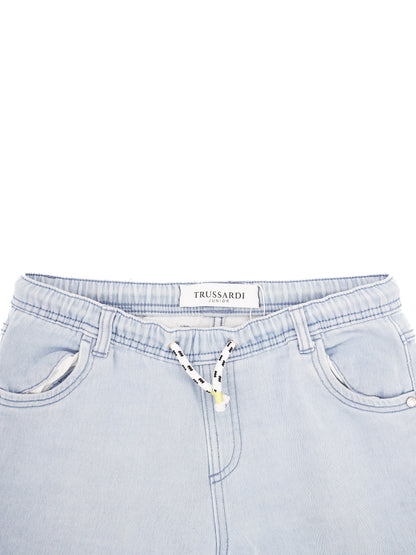 Trussardi Kids Blue Nylon Denim Shorts Size 12 Excellent Condition