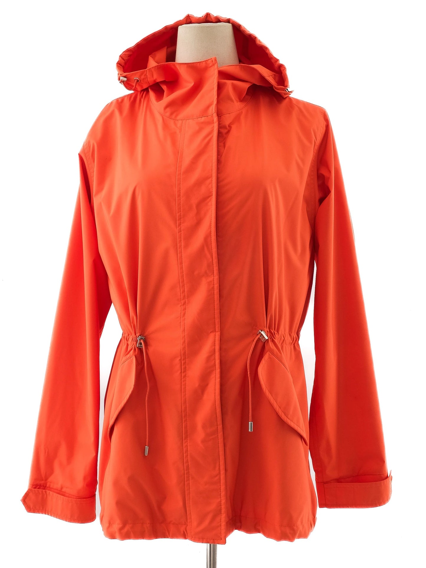 perfect loro piana orange hooded jacket women's xs
