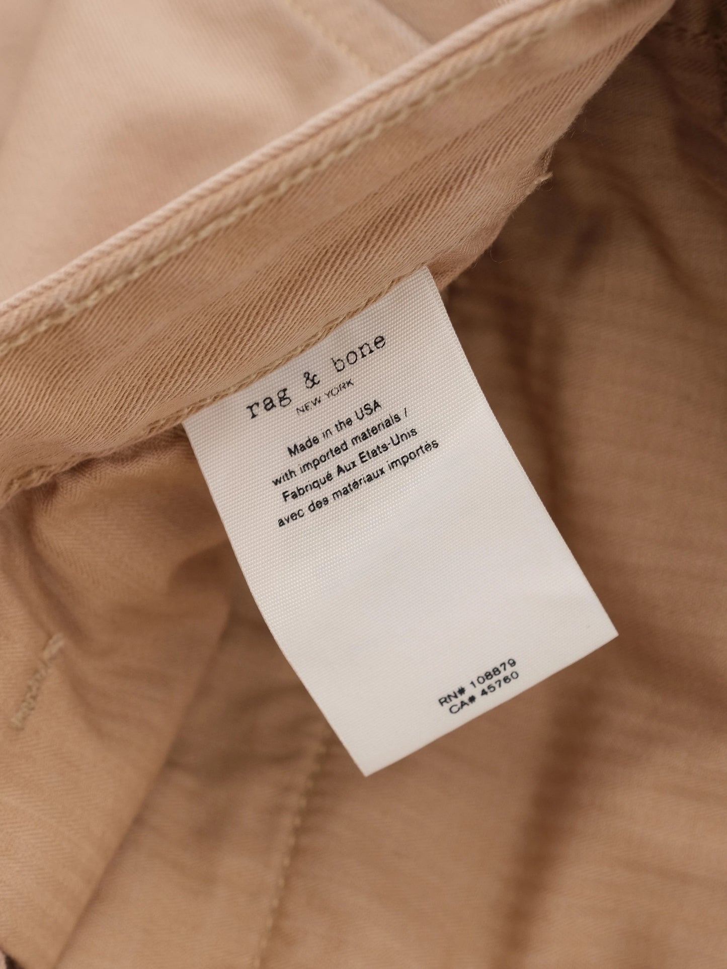 excellent rag & bone orange polyurethane pants size xl for men