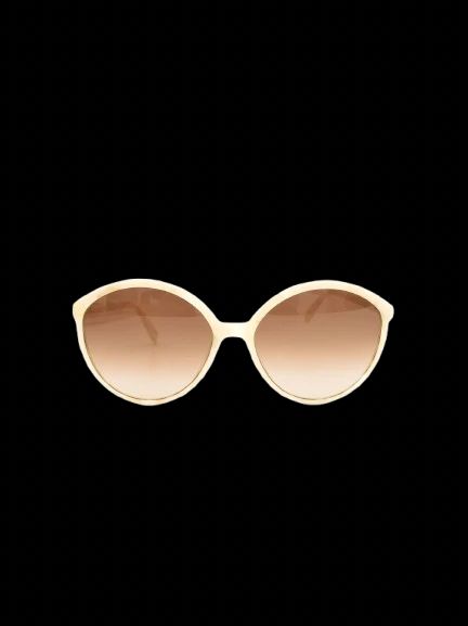 max mara round sunglasses with gradient lenses and case