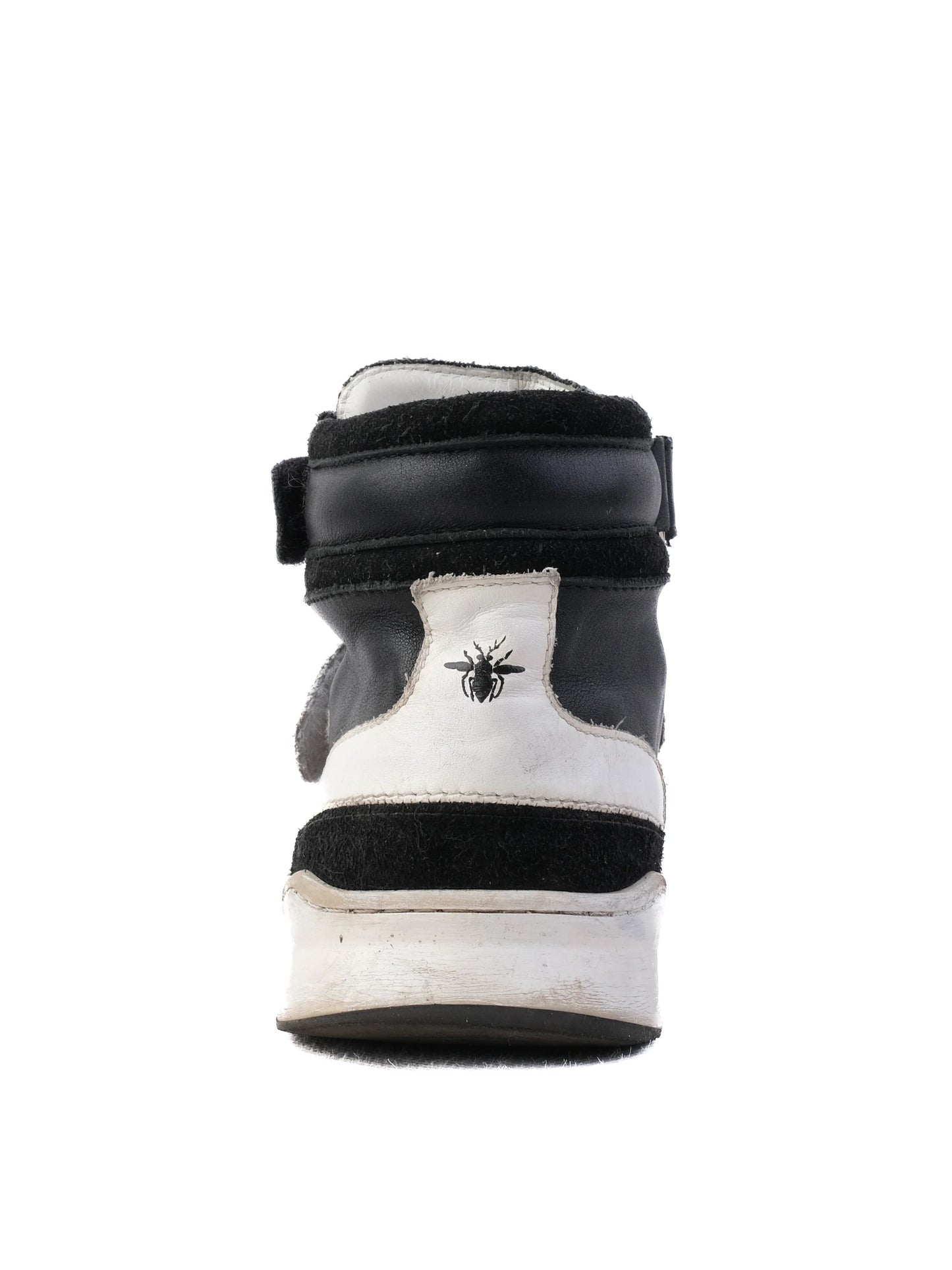 excellent dior black leather high-top sneakers size 34 for kids