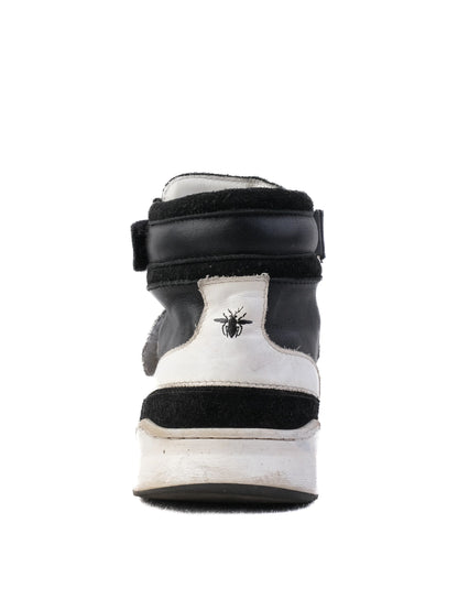Excellent Dior Black Leather High-Top Sneakers Size 34 for Kids