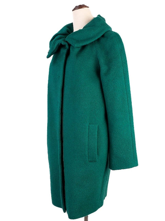 Excellent MAX&Co Green Wool Coat Size S with Large Collar
