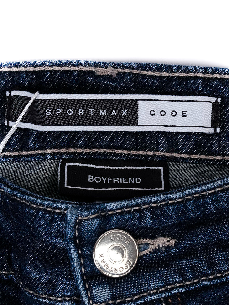 sportmax blue distressed jeans size m excellent condition