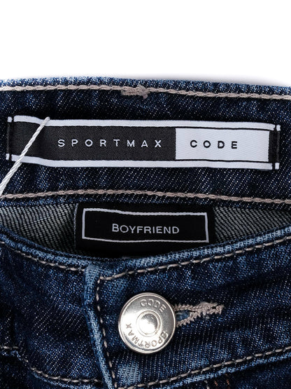Sportmax Blue Distressed Jeans Size M Excellent Condition