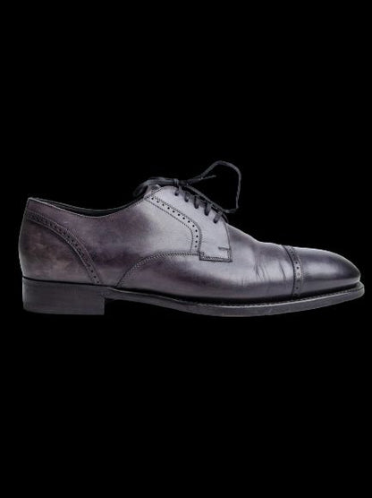 Good BRIONI Orange Leather Dress Shoes Size 40 for Men