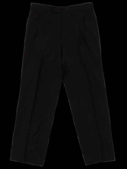 excellent pal zileri black wool trousers men's size m