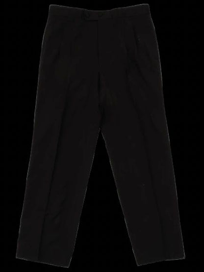 Excellent Pal Zileri Black Wool Trousers Men's Size M
