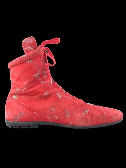 good easy by loriblu red suede high-top boots size 40,42