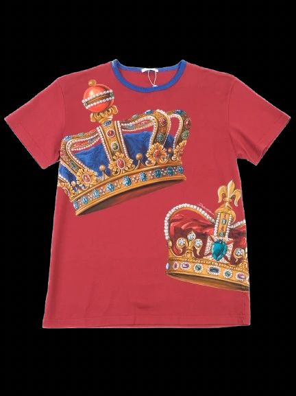 excellent dolce gabbana red cotton kids t-shirt size 12