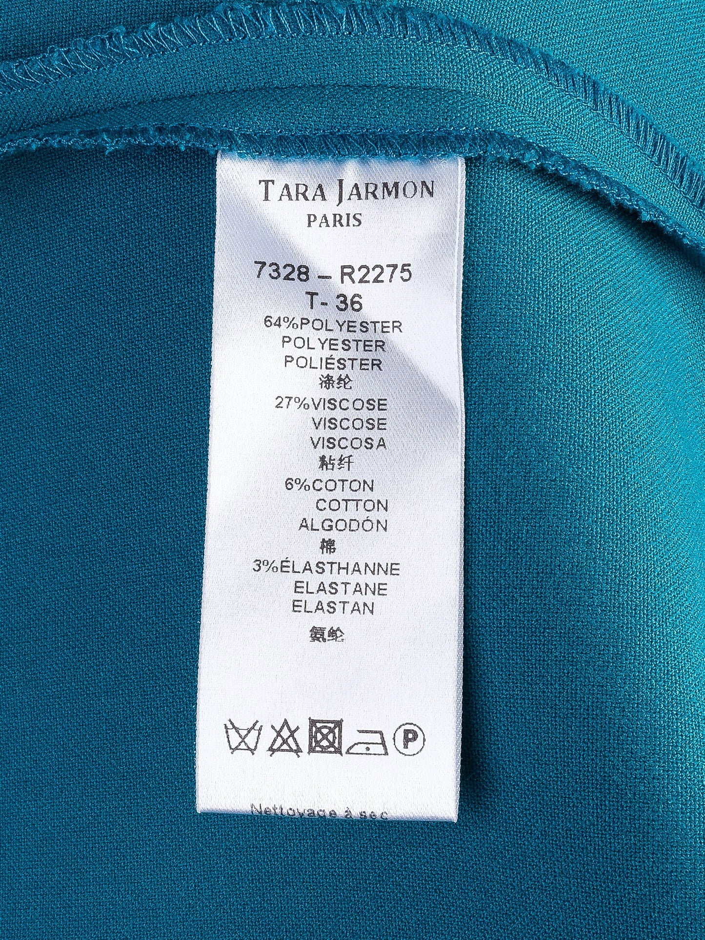 excellent tara jarmon blue viscose dress size s with pockets