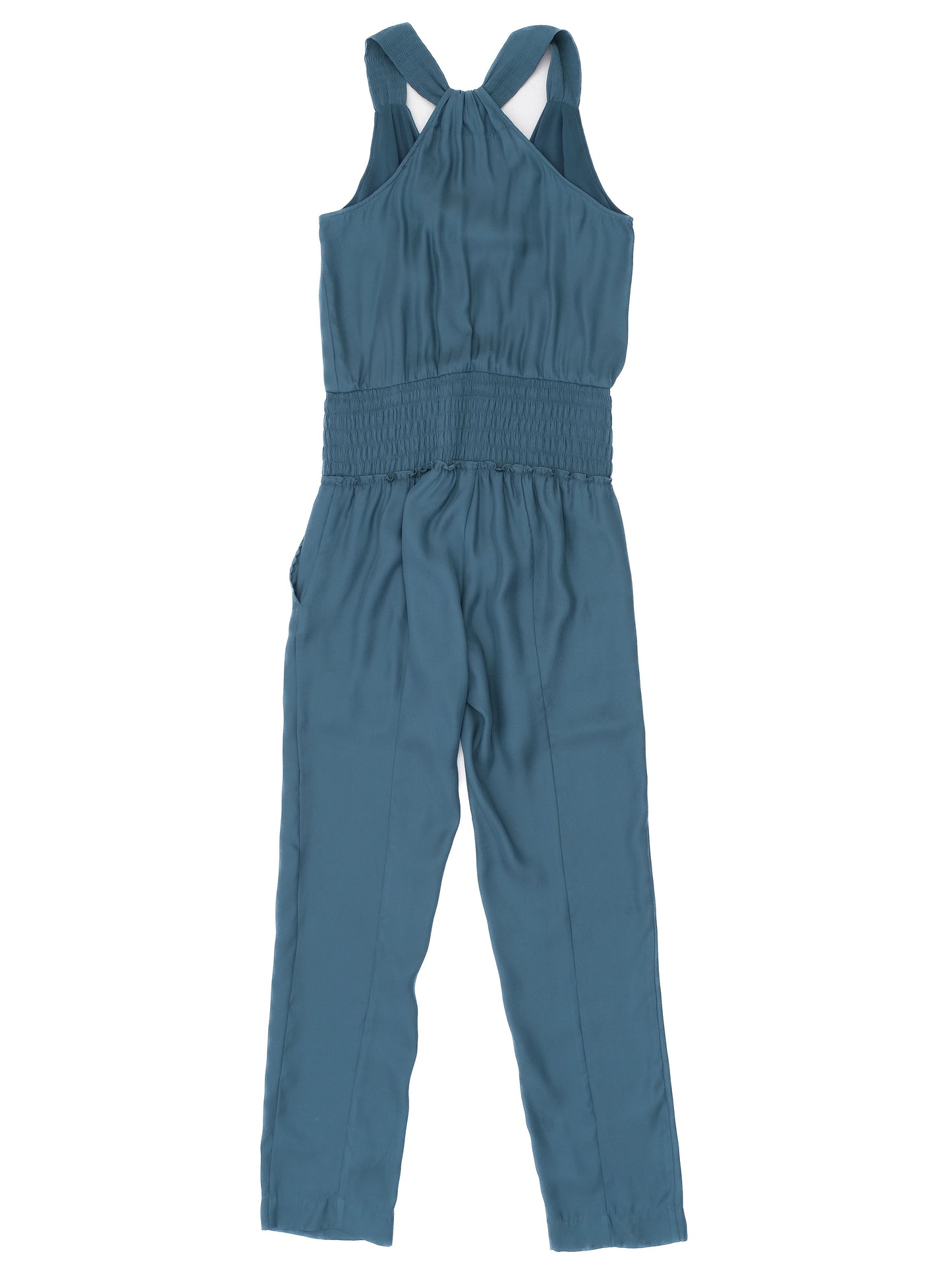 excellent patrizia pepe green halter neck jumpsuit size 40 m