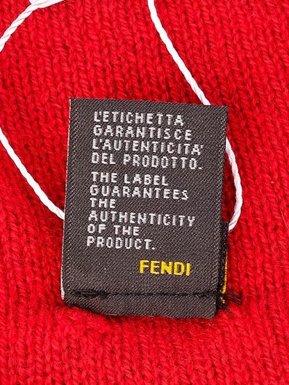 Excellent Fendi Striped Beanie Hat in Cashmere Size M Made in Italy