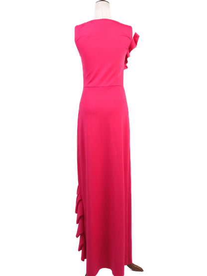 Average Condition Maje Pink Ruffled Sleeveless Dress Size XS