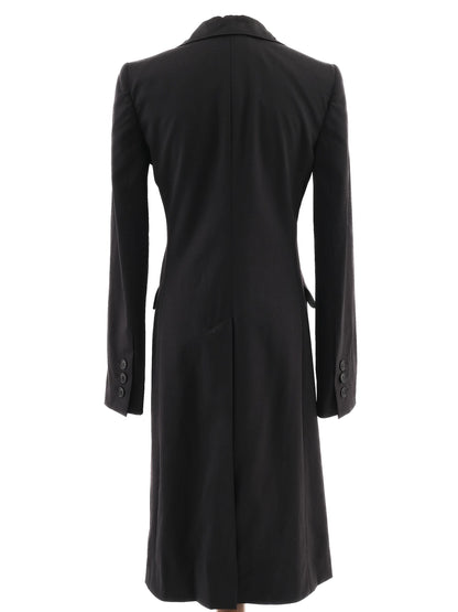 Excellent Emporio Armani Black Wool WomenÕs Coat Size S