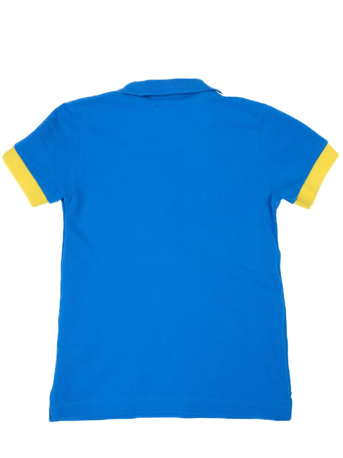 excellent moschino blue cotton polo shirt for kids size 6