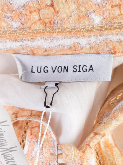 NEW Lug Von Siga White Dress Size S with Embroidery and Belt