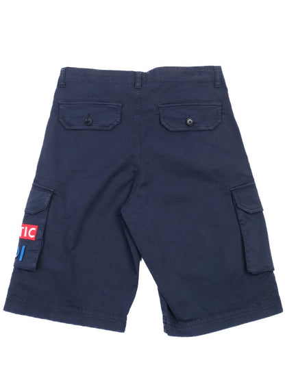 Excellent Fendi Kids Blue Cargo Shorts Size 10 Cotton