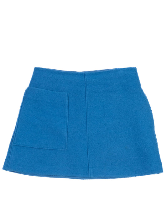 Excellent COS Blue Wool Skirt with Front Pocket Size Info