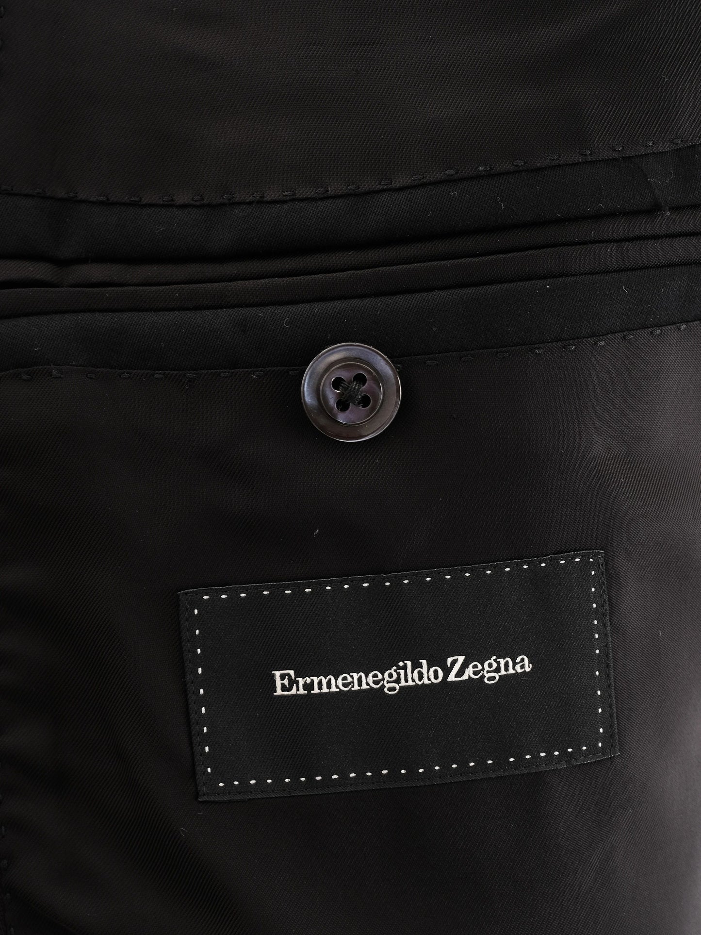 perfect ermenegildo zegna black wool suit size xl for men